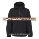 Winter mens softshell bonded fleece jacket for outdoor wear black color